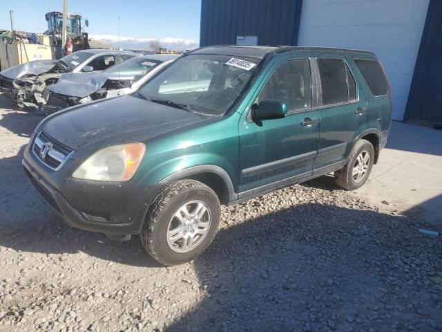 HONDA CR-V EX 2004 green  gas JHLRD78884C033981 photo #1