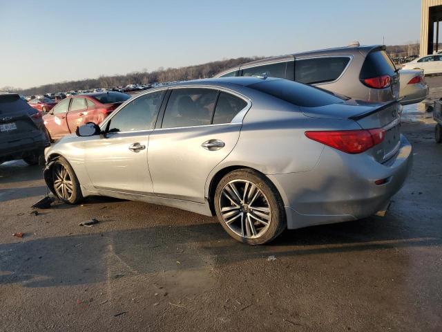 INFINITI Q50 BASE 2014 blue sedan 4d gas JN1BV7AR0EM691968 photo #3