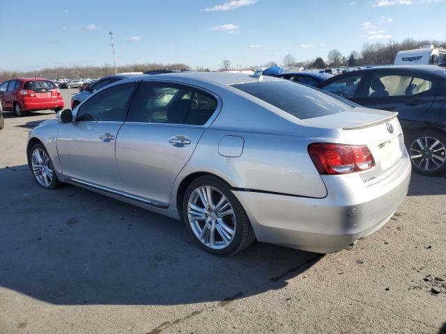 LEXUS GS 450H 2008 silver  hybrid engine JTHBC96S385013254 photo #3