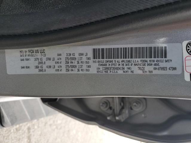 2019 RAM 1500 BIG H - 1C6RREBT2KN924194