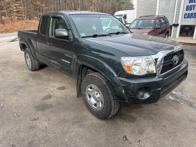 TOYOTA TACOMA ACC 2011 green club cab gas 5TFUX4EN6BX005593 photo #1