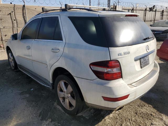 MERCEDES-BENZ ML 350 2011 white  gas 4JGBB5GB1BA626530 photo #3