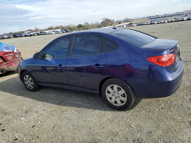 HYUNDAI ELANTRA GL 2007 blue  gas KMHDU46D17U105796 photo #3