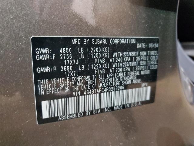 2024 SUBARU OUTBACK PR - 4S4BTAFC4R3293206
