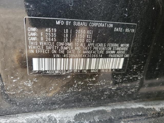 2019 SUBARU LEGACY SPO 4S3BNAR6XK3036514
