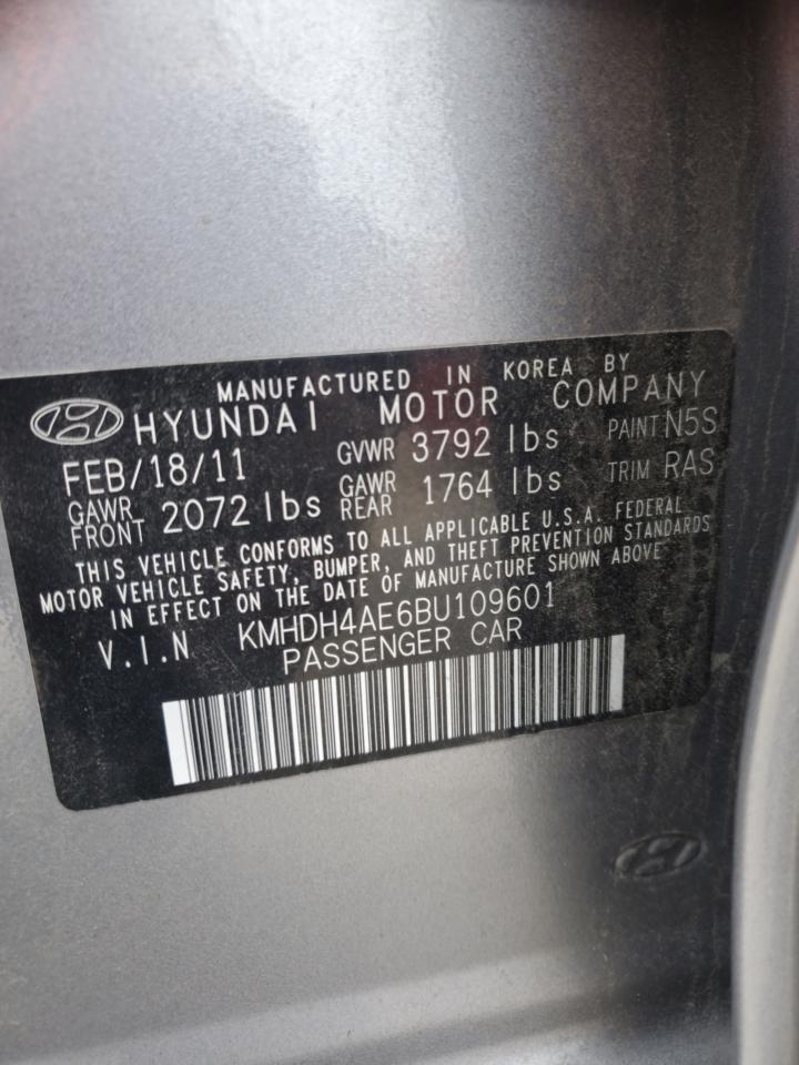 Lot #3045783642 2011 HYUNDAI ELANTRA GL