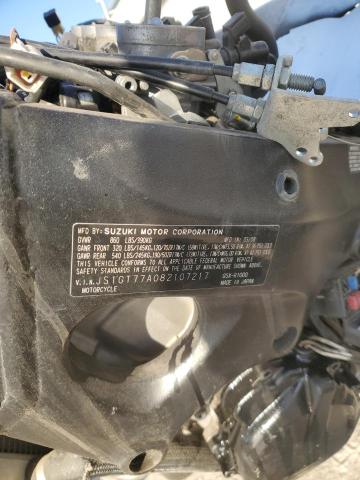 2008 SUZUKI GSX-R1000 JS1GT77A082107217