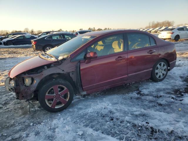 HONDA CIVIC LX 2006 burgundy  gas 1HGFA16506L036330 photo #1