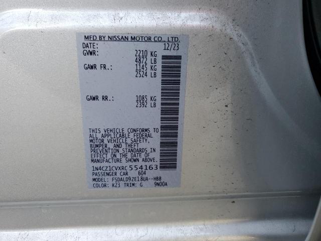 2024 NISSAN LEAF SV PL - 1N4CZ1CVXRC554163