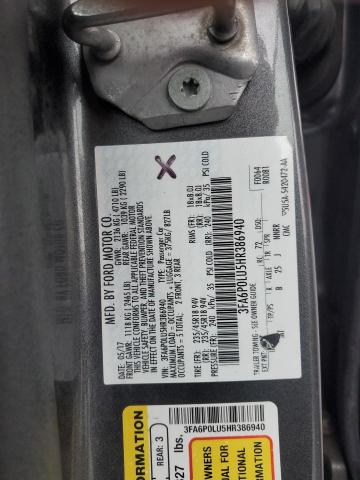 2017 FORD FUSION SE 3FA6P0LU5HR386940