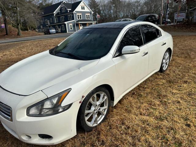 NISSAN MAXIMA S 2014 white sedan 4d gas 1N4AA5AP4EC445010 photo #3