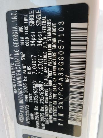 2016 KIA SORENTO LX - 5XYPG4A39GG057103