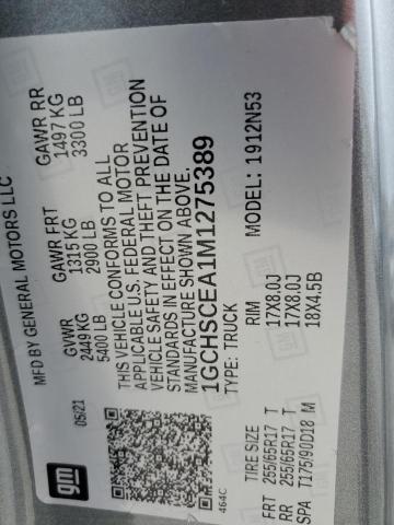 2021 CHEVROLET COLORADO L - 1GCHSCEA1M1275389