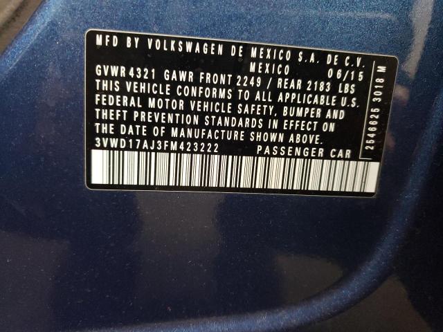 2015 VOLKSWAGEN JETTA SE - 3VWD17AJ3FM423222