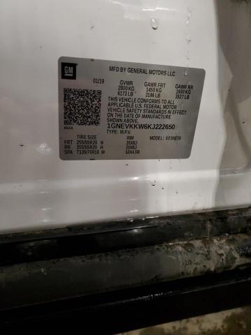 2019 CHEVROLET TRAVERSE P 1GNEVKKW6KJ222650