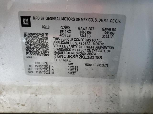 2019 CHEVROLET TRAX LS - 3GNCJKSB2KL181488