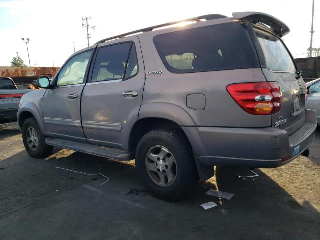 TOYOTA SEQUOIA LI 2001 gray  gas 5TDZT38A21S035120 photo #3