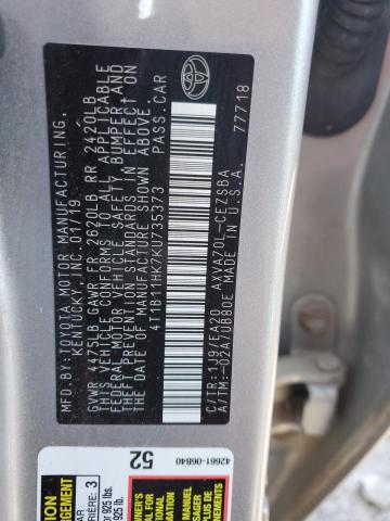 2019 TOYOTA CAMRY L - 4T1B11HK7KU735373