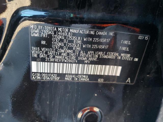 2015 TOYOTA RAV4 XLE - 2T3RFREV1FW294074