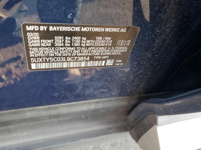 2020 BMW X3 XDRIVE3 - 5UXTY5C03L9C73854