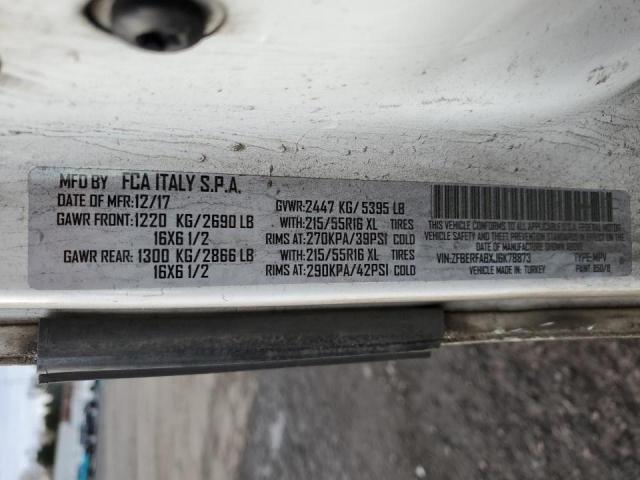2018 RAM PROMASTER - ZFBERFABXJ6K78873
