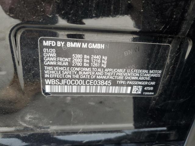 2020 BMW M5 BASE WBSJF0C00LCE03845