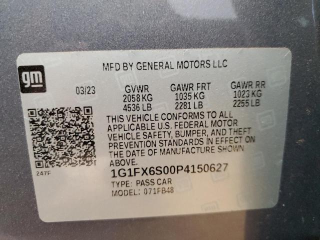 2023 CHEVROLET BOLT EV 2L 1G1FX6S00P4150627