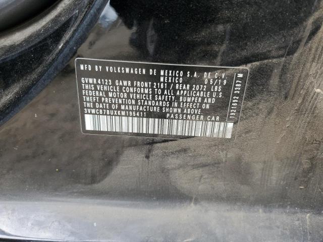 2019 VOLKSWAGEN JETTA S 3VWCB7BUXKM195411
