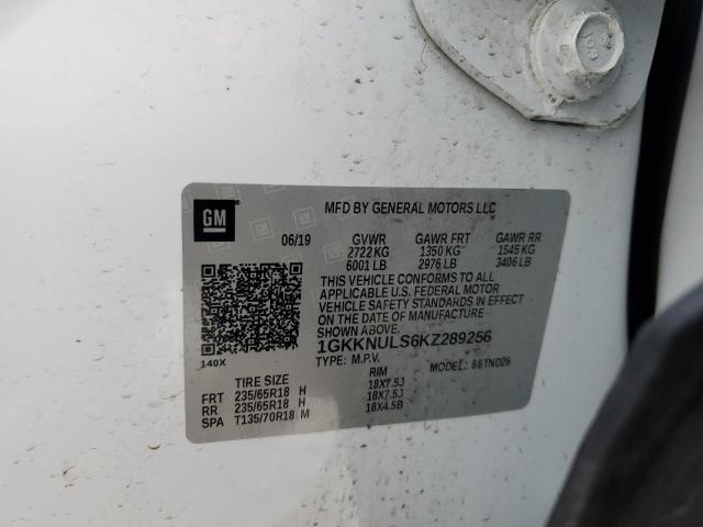 2019 GMC ACADIA SLT - 1GKKNULS6KZ289256