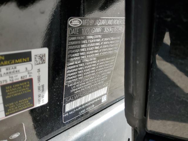 2021 LAND ROVER RANGE ROVE - SALWR2SU4MA760405