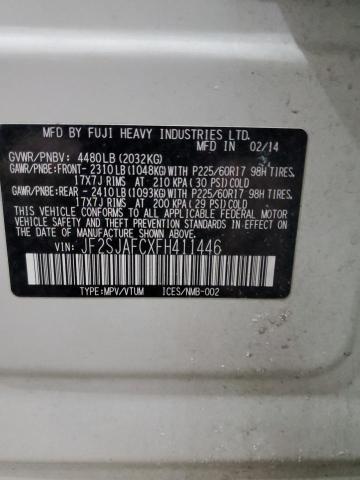 2015 SUBARU FORESTER 2 - JF2SJAFCXFH411446