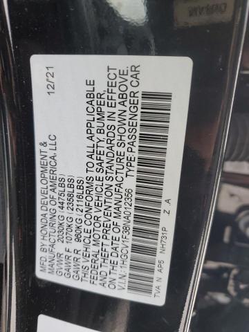 2022 HONDA ACCORD SPO - 1HGCV1F38NA012356