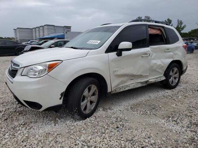 SUBARU FORESTER 2 2014 white  gas JF2SJAEC0EH558441 photo #1