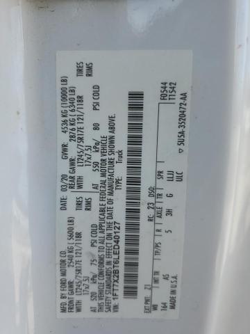 2020 FORD F250 SUPER - 1FT7X2BT6LED40127