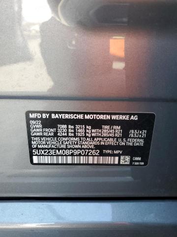 2023 BMW X7 XDRIVE4 5UX23EM08P9P07262