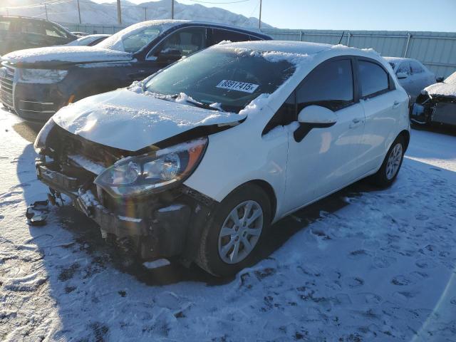 KIA RIO LX 2013 white  gas KNADM5A33D6129071 photo #1