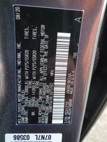 2020 TOYOTA SEQUOIA LI - 5TDKY5G1XLS075142