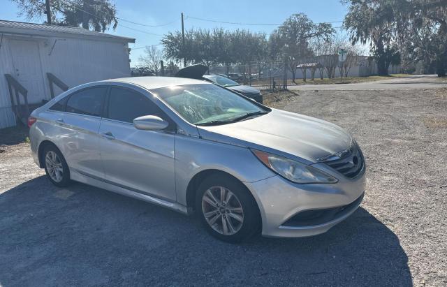 HYUNDAI SONATA GLS 2014 silver  gas 5NPEB4AC5EH849082 photo #1