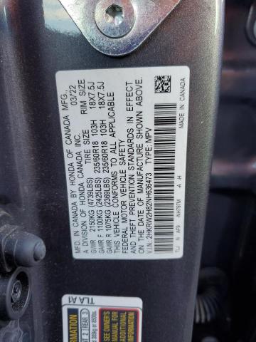 2022 HONDA CR-V EXL 2HKRW2H82NH636473
