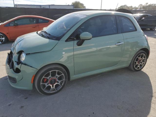 FIAT 500 SPORT 2015 green hatchbac gas 3C3CFFBR9FT667725 photo #1