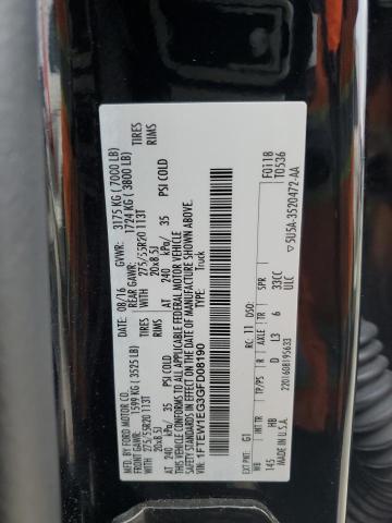 2016 FORD F150 SUPER - 1FTEW1EG3GFD08190