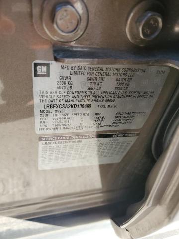 2019 BUICK ENVISION E - LRBFXCSA2KD106490