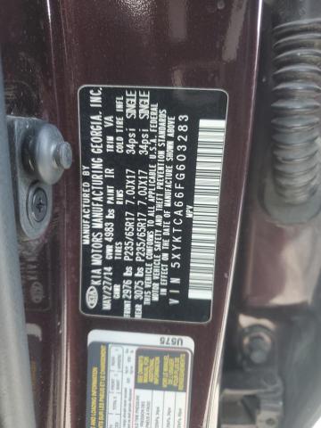 2015 KIA SORENTO LX 5XYKTCA66FG603283