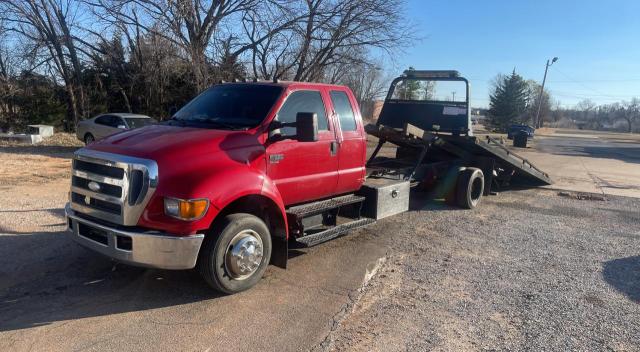 FORD F650 SUPER 2007 red conventi diesel 3FRNX65FX7V507140 photo #3