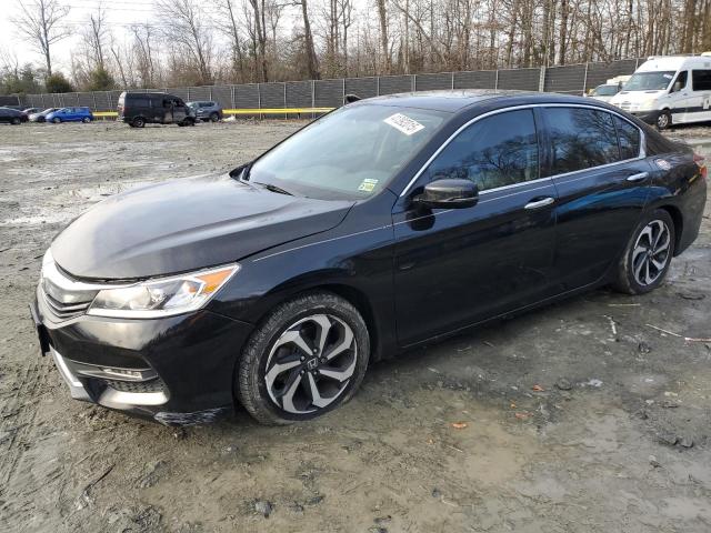 HONDA ACCORD EXL 2016 black  gas 1HGCR3F87GA001623 photo #1