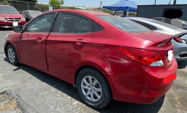 HYUNDAI ACCENT GLS 2013 burgundy sedan 4d gas KMHCT4AEXDU356150 photo #4