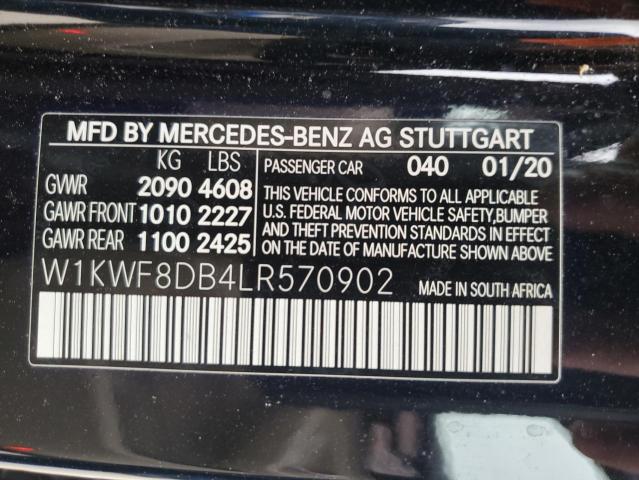 2020 MERCEDES-BENZ C 300 - W1KWF8DB4LR570902