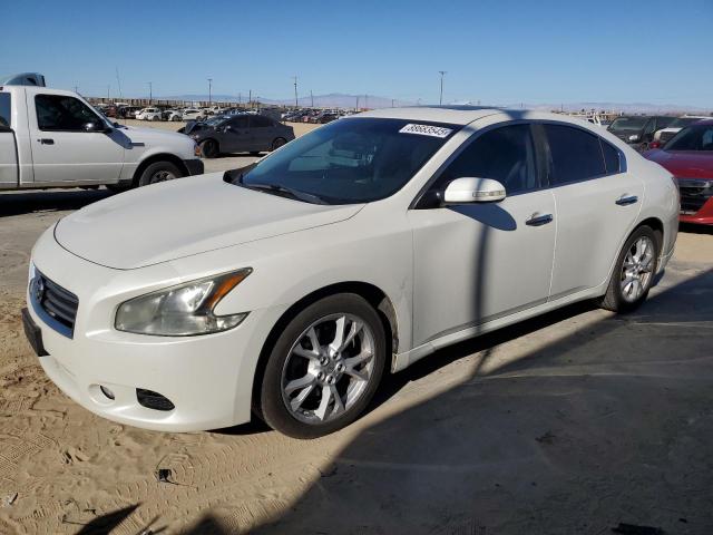 NISSAN MAXIMA S 2014 white  gas 1N4AA5AP7EC490488 photo #1