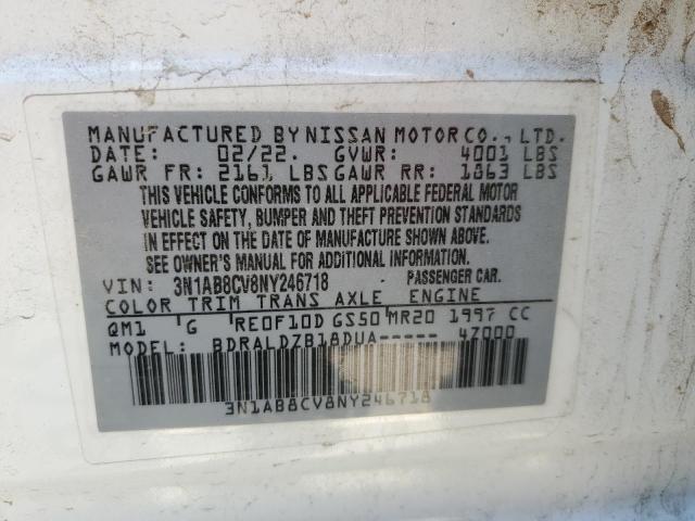 2022 NISSAN SENTRA SV - 3N1AB8CV8NY246718