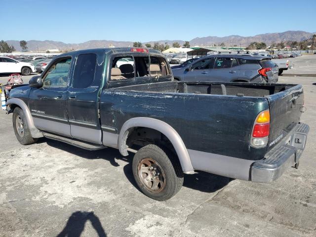 TOYOTA TUNDRA ACC 2000 green 4dr ext gas 5TBRT3812YS037436 photo #3